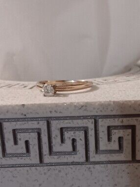 14k Yg Diamond Ring.